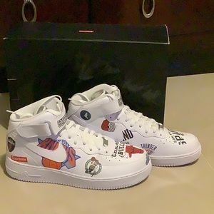 Nba x Supreme Nike Air Force 1 mid